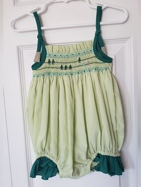 Well Dressed Wolf 18m Bird On A Wire Romper NWT